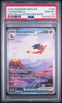 2023 Pokemon 151 Charizard ex #199 SIR PSA 10 - Image 1