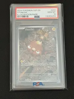 PSA 10 Pokemon - Stunfisk - 202/191 - Illustration Rare - Surging Sparks - NM/M - Image 1