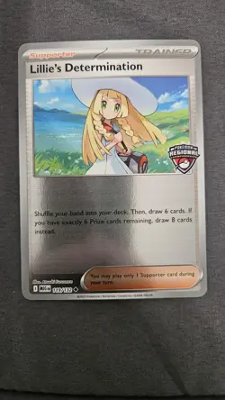 Pokemon TCG Lillie's Determination 119/132 Regional Championship Stamp Promo - Image 1