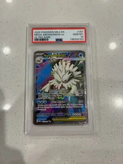 2025 Pokemon Mega Abomasnow ex 157/132 PSA 10 GEM MINT Ultra Rare MEG EN - Image 3