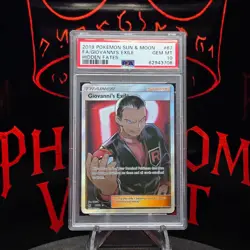 PSA 10 GEM MINT Giovanni's Exile 67/68 Hidden Fates Ultra Rare Holo Pokemon 2019 - Image 1