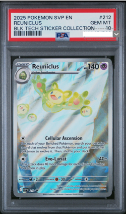 2025 POKEMON SVP EN-SV BLACK STAR PROMO #212 REUNICLUS PSA 10 - Image 1
