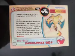Topps Pokemon #06 Charizard Holo Foil TV Animation Series 1 Black Logo - Image 2