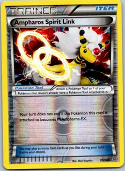 Pokemon Ampharos Spirit Link Uncommon XY - Ancient Origins 70/98 NM Reverse Holo - Image 1