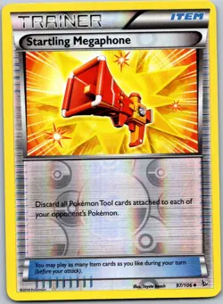 Pokemon Startling Megaphone Uncommon XY - Flashfire 97/106 NM Reverse Holo - Image 1