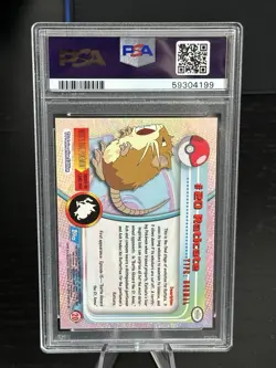 Topps Pokemon Raticate Rainbow Holo Foil PSA 8 - Image 2