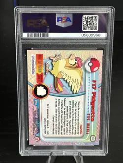 1999 Topps Pokemon TV Pidgeotto Rainbow Holo Foil PSA 9 - Image 2