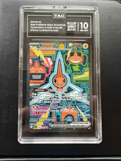 ROTOM ex 126/094 SIR Pokemon Phantasmal Flames TAG 10 GEM MINT - Image 1