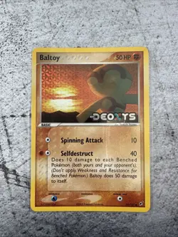 Pokemon Baltoy #53/107 Reverse Holo Common - 2005 EX Deoxys - Near Mint (NM) - Image 1