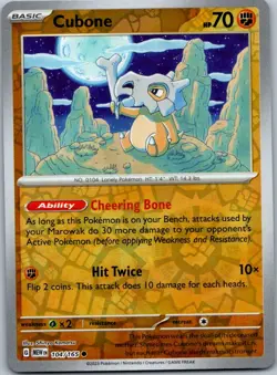 Pokemon Cubone Common SV: Scarlet & Violet 151 104/165 NM - Image 1