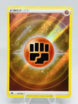 Pokemon Basic Fighting Energy 157/159 Ultra Rare Crown Zenith Full Art Holo NM - Image 1