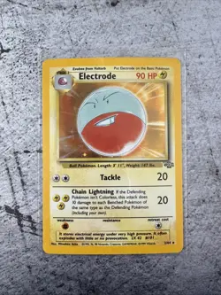 Pokemon TCG Electrode Jungle 2/64 Holo Unlimited Holo Rare - Image 1