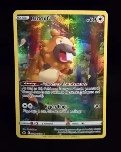 Pokemon TCG - BIDOOF - GG29/GG70 - FULL ART ULTRA RARE - CROWN ZENITH 2023 - NM - Image 1