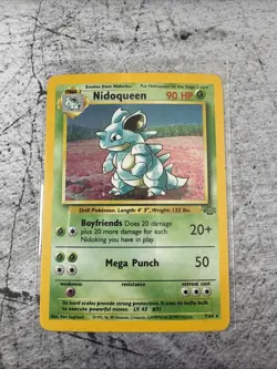 Pokemon TCG Nidoqueen Jungle 7/64 Holo Unlimited Holo Rare - Image 1
