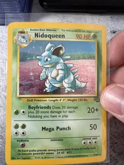 Pokemon TCG Nidoqueen Jungle 7/64 Holo Unlimited Holo Rare - Image 3
