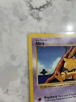 Pokemon Abra 43/102 Base Set Shadowless Unlimited - MP - Image 4