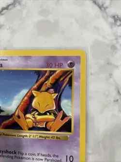 Pokemon Abra 43/102 Base Set Shadowless Unlimited - MP - Image 5