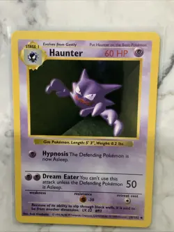 Haunter 029/102 Base Set (Shadowless) Regular Unlimited Pokemon WOTC NM/LP - Image 1