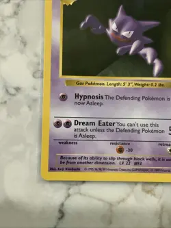 Haunter 029/102 Base Set (Shadowless) Regular Unlimited Pokemon WOTC NM/LP - Image 5