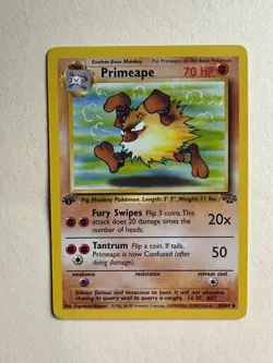 Pokemon Jungle 1st Edition Primeape 43/64 - Image 1