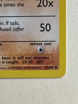 Pokemon Jungle 1st Edition Primeape 43/64 - Image 4