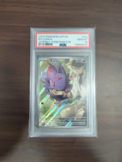 Pokemon TCG N's Zorua SVP189 Journey Together ETB Promo Card PSA 10 - Image 1