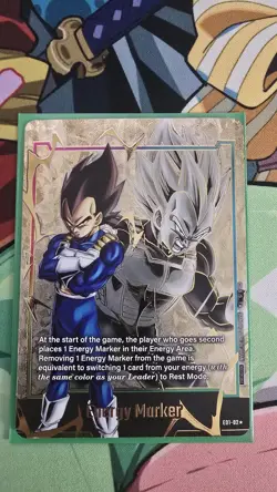 Vegeta Energy Marker Gold E01-02 Dragon Ball Super Card Game Fusion World - Image 1