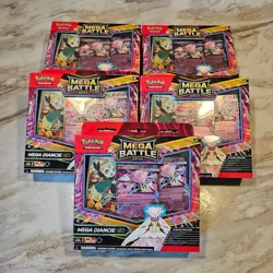 Lot of 5 Mega Battle Deck Mega Diancie EX Pokemon TCG Card Mega Evolution - Image 1