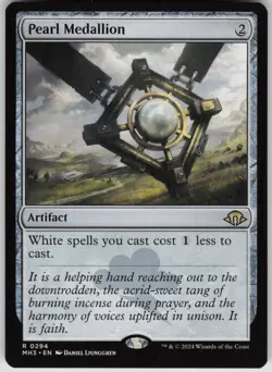 MTG Pearl Medallion Normal NM Modern Horizons 3 Magic 294 - Image 1