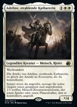 1X NM Adeline, Resplendent Cathar (Adeline, Strahlende Katharerin) Foil GERMAN - Image 1