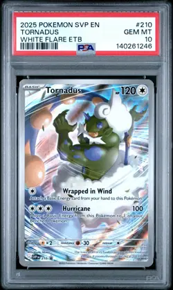 PSA 10 Tornadus 210 Promo White Flare ETB Pokemon - Image 1