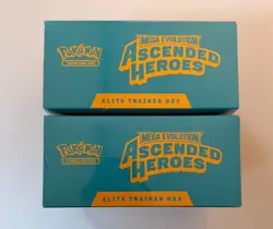 2x Pokemon Mega Evolution Ascended Heroes ETB Elite Trainer Box - Sealed - Image 3