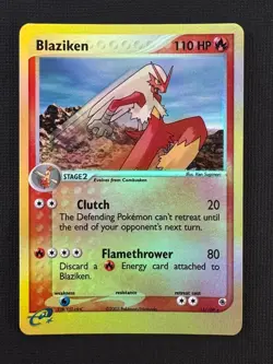 Pokemon Blaziken 15/109 EX Ruby & Sapphire Rare Reverse Holo 110HP 80 Attack - Image 1
