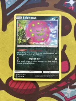 Pokemon Spiritomb 112/214 - SM Unbroken Bonds - Reverse Holo - GLC - Excellent - Image 1