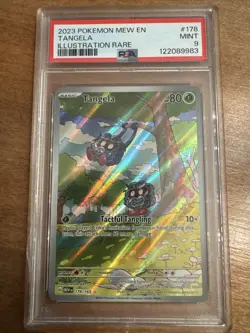 2023 Pokemon Mew En-151 #178 Tangela Illustration Rare PSA 9 Mint - Image 1