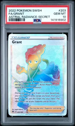 Grant 2022 Pokemon SWSH Astral Radiance Secret 203/189 PSA 10 - Image 1