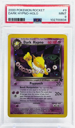 2000 Pokemon Dark Hypno Rocket 9/82 Holo Rare PSA 9 Mint TCG - Image 1