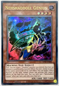 GFTP-EN006 Nehshaddoll Genius - Ultra Rare 1st Edition Lightly Played YuGiOh - Image 1