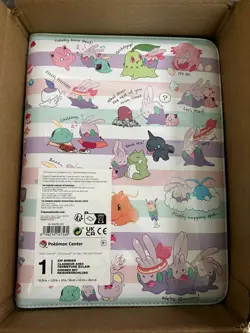 Pokemon Center TCG We're Goomy Zip Binder 9 Pocket 360 Cards Storage NEW IN HAND - Image 1