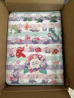 Pokemon Center TCG We're Goomy Zip Binder 9 Pocket 360 Cards Storage NEW IN HAND - Image 2
