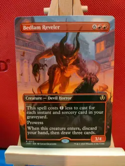 Bedlam Reveler (Borderless) - Innistrad Remastered - Rare - NM - MTG - Image 1