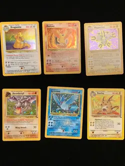 Pokemon Partial Fossil Set 55/62 WOTC Holos/Rares/commons/Uncommons - Image 1