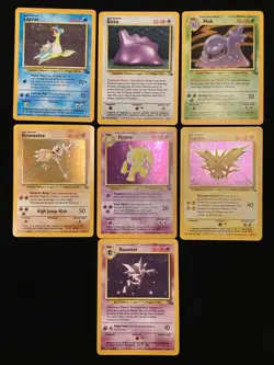 Pokemon Partial Fossil Set 55/62 WOTC Holos/Rares/commons/Uncommons - Image 4