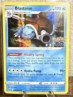 Blastoise - Pokemon GO 017/078 Holo NM 2022 Pokemon TCG - Image 1