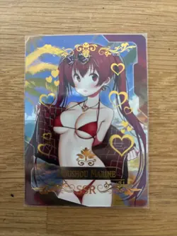 Carte Goddess Story SSR Houshou Marine Hololive card foil waifu girl rare - Image 1