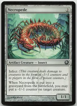 Necropede Uncommon Scars of Mirrodin LP MTG - Image 1