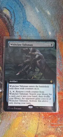 Wishclaw Talisman - Extended FOIL - ELD #357 Rare, NM Throne of Eldraine - Image 1