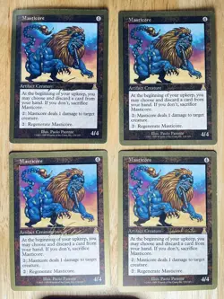 MTG 4x Masticore World Championship Deck Jon Finkel Brussels August 2000 LP - Image 1