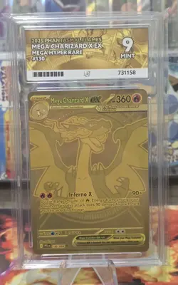 Pokemon TCG Mega Charizard X EX Mega Hyper Rare 130/094 ACE Mint 9 - Image 4
