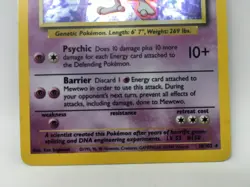 Pokemon Card Mewtwo 10/102 1999 Basic Set Holo WOTC English - Image 3